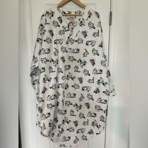 Vtg Santa Jama Christmas Sleepshirt-Daland Designs Polar Bear One Size